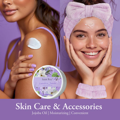 13Pcs Bath and Body Gift Basket Set, Christmas Gifts for Women, Lavender Jasmine Spa Gift Basket for Mother Gift, Bath Gift Set for Mom, Spa Gift Basket, Spa Gift Baskets, Birthday Gifts for Girls